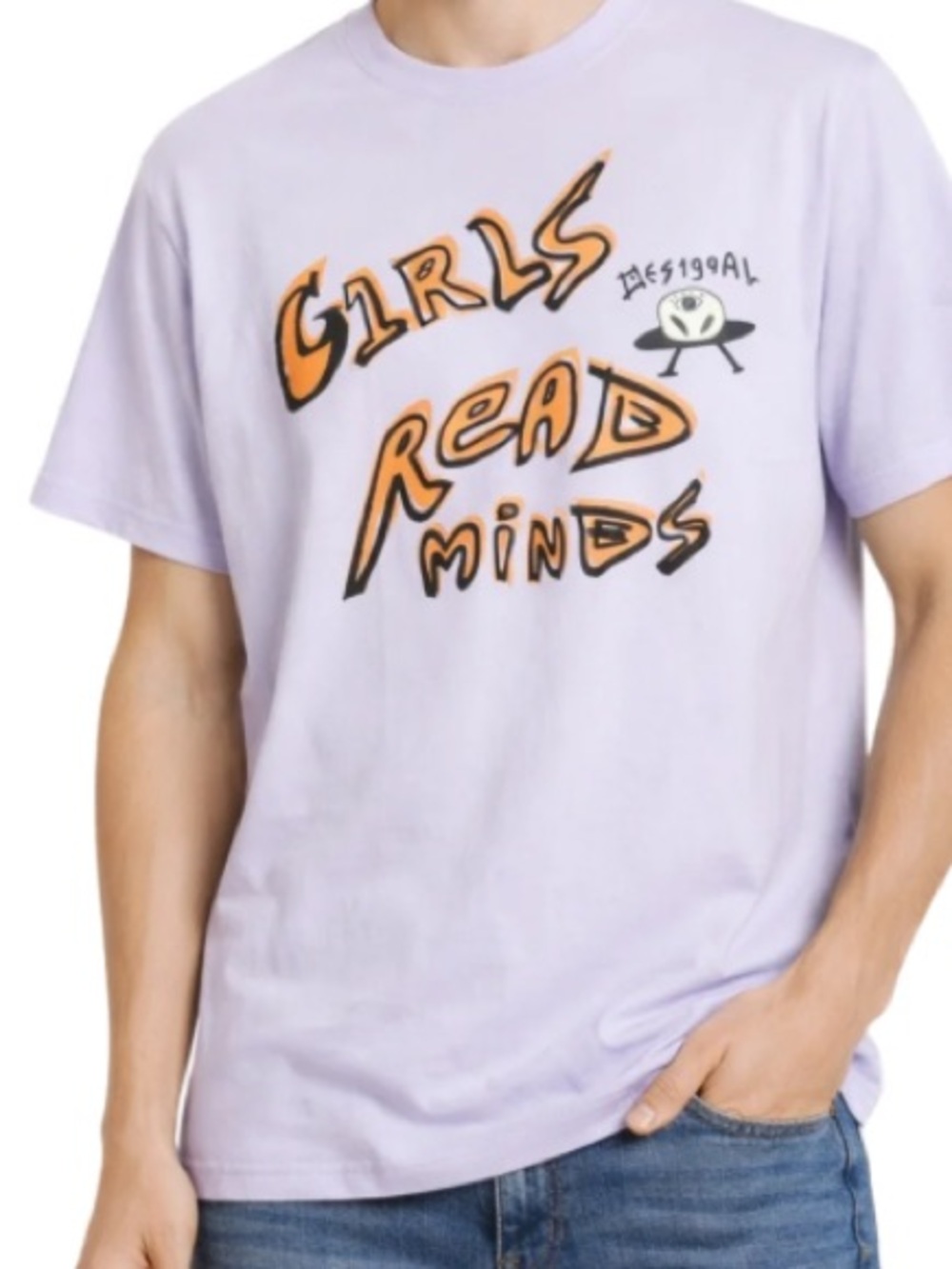 Desigual Girls Read Minds Tee with Back Graphics
